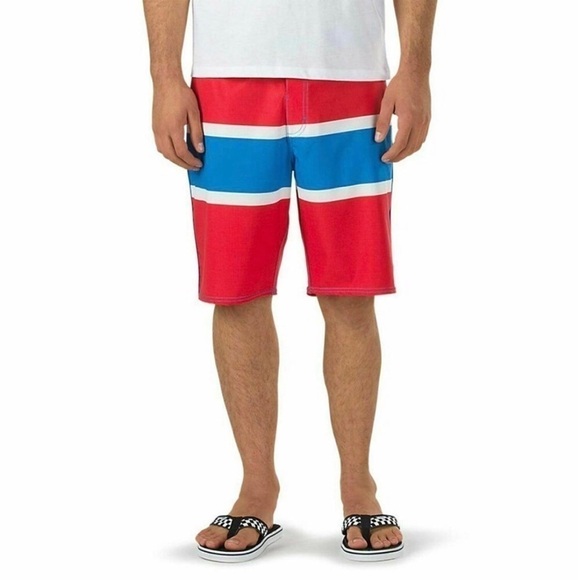 Vans Men's Off The Wall Stretch Ghost Trees Colorblock Board Shorts Size 34 - Picture 4 of 16